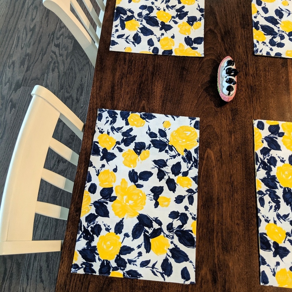 NWOT Kate Spade Garden Rose Set of 4 Placemats